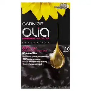 Garnier Olia Permanent Hair Colour 1.0 Deep Black