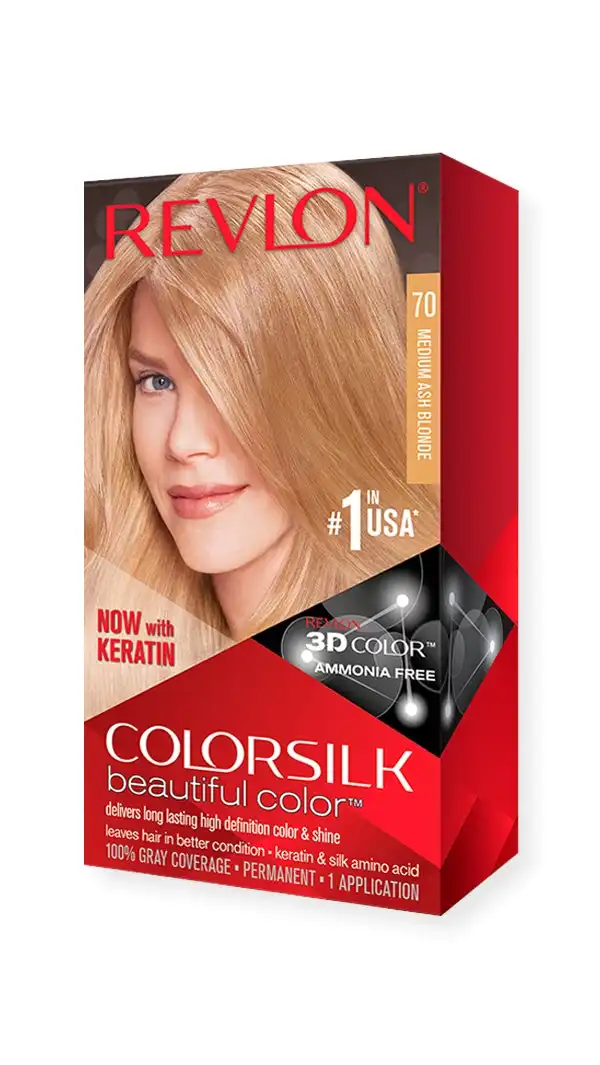 Revlon ColorSilk Beautiful Color 70 Medium Ash Blonde