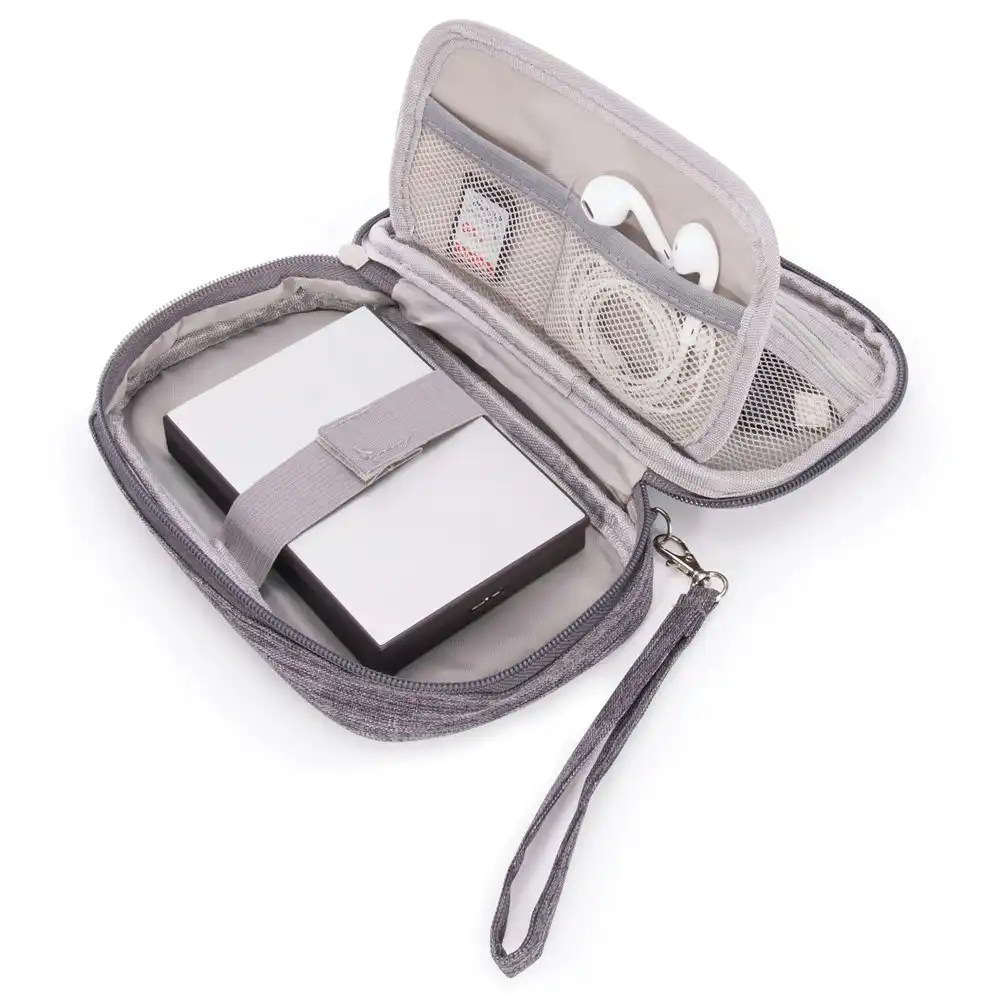 IS Gift Tech Travel Storage Lightweight Organiser/Bag Pouch Case Grey 14x5x20cm