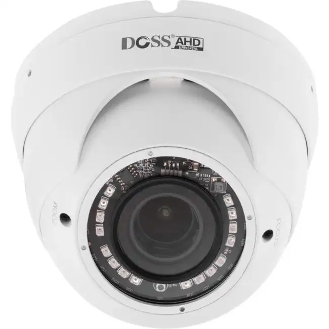 Doss 4-in-1 Dome 5MP 20M AHD Camera Home Security CCTV w/ 2.8-12mm Lens White