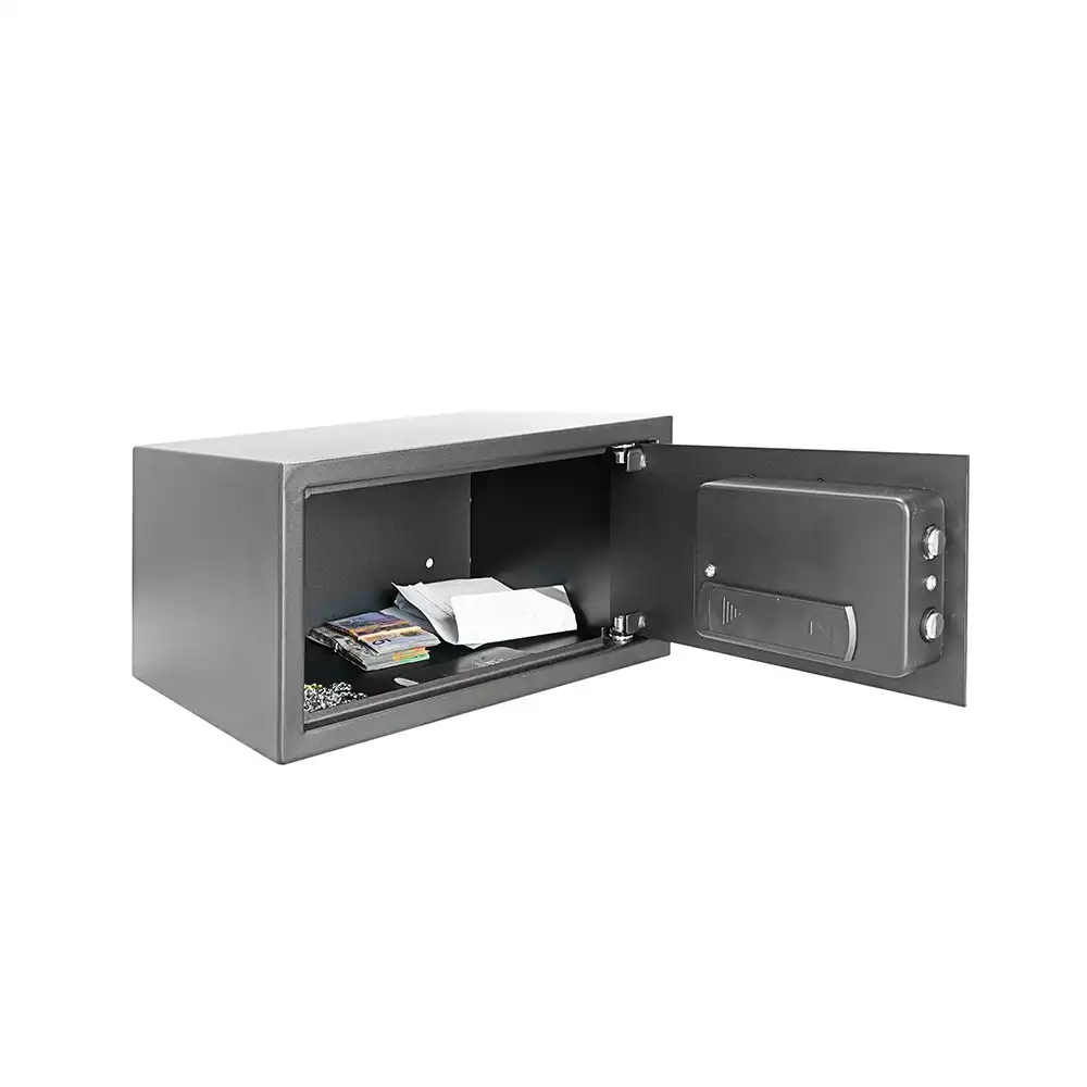 Defence Home Digital Code Security Safe w/Removable Shelf 229x405x335mm - Black