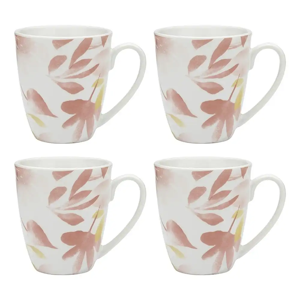 4pc Porto Botany Floral Mugs Porcelain Tea/Coffee Drinking Cup Tableware 280ml
