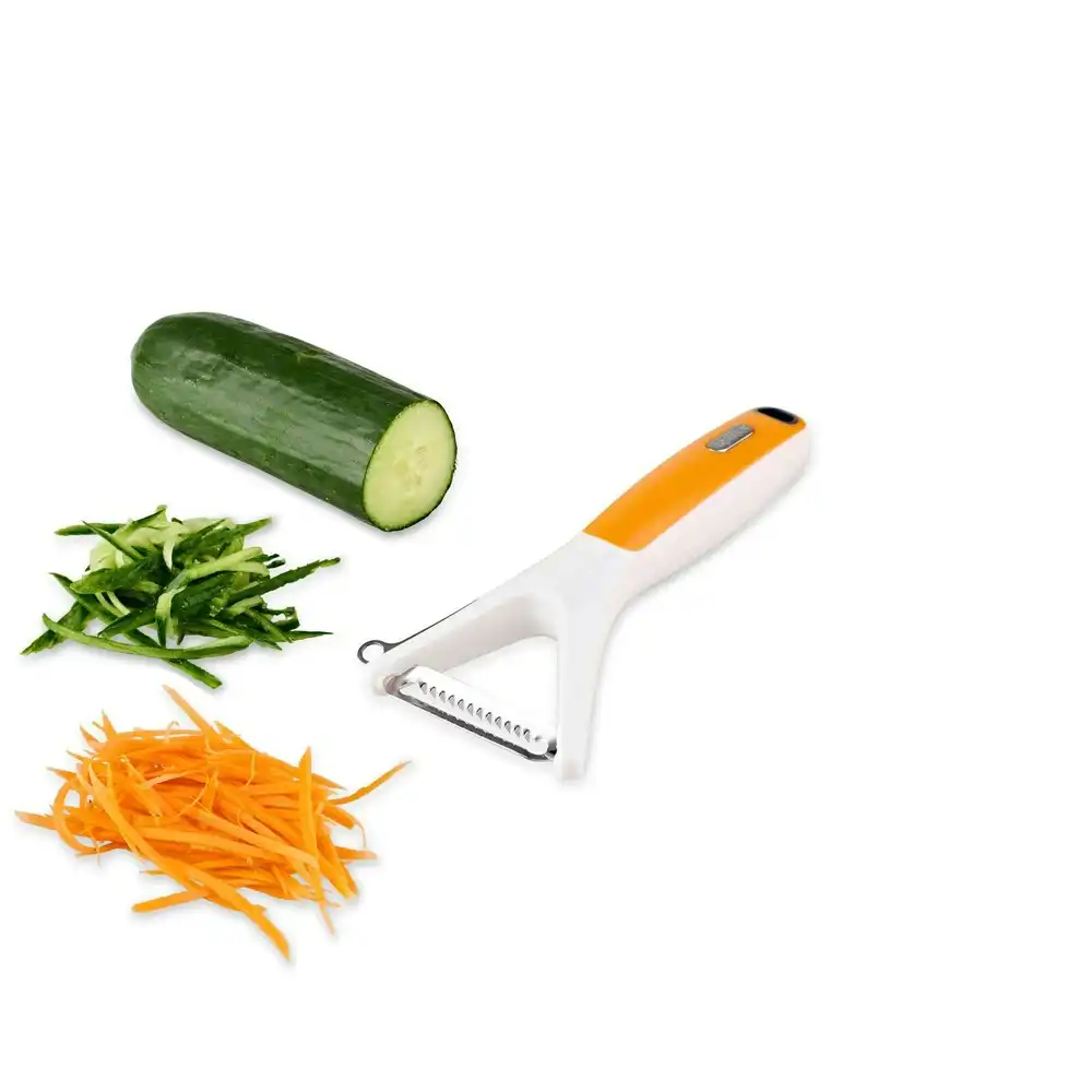 Zyliss Julienne Peeler Vegetable Slicer Shredder Cooking/Kitchen White/Orange