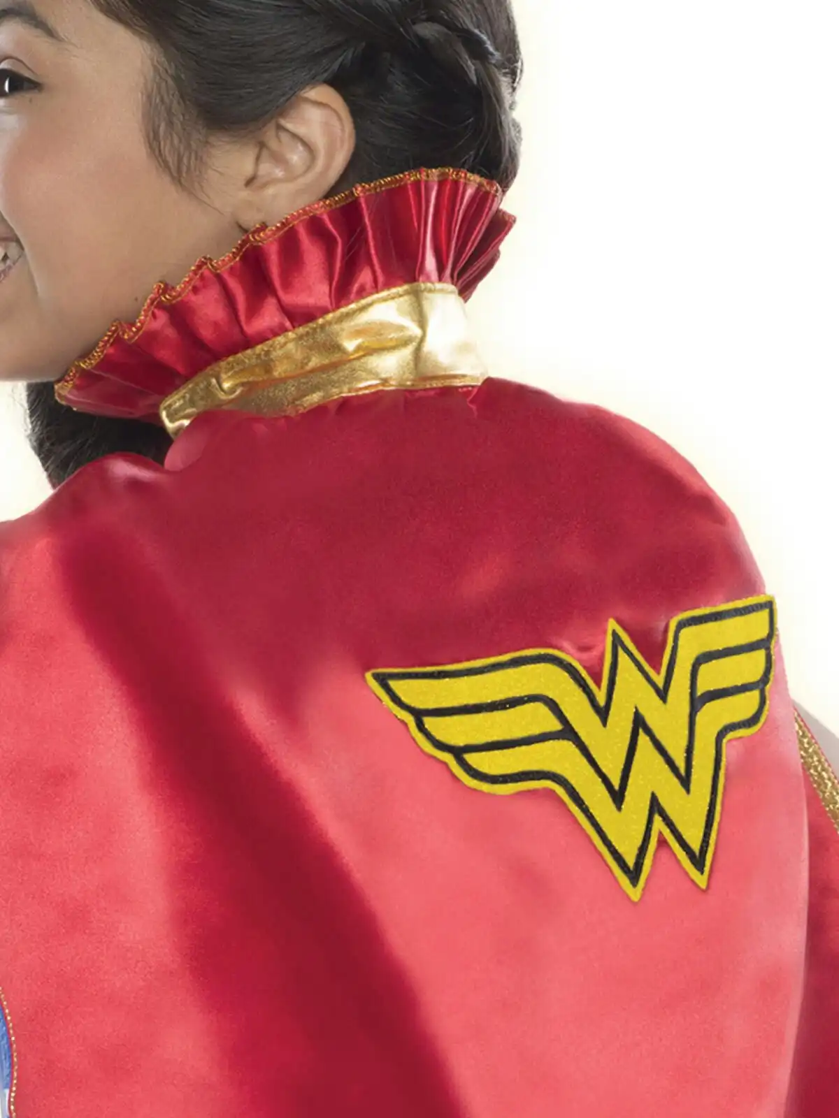 DC Comics Wonder Woman Satin Cape Kids/Girls 6+ Halloween Party Costume Red