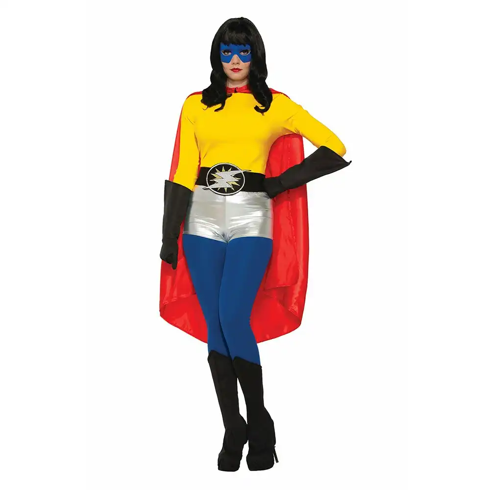 Forum Novelties Satin Super Hero Cape Halloween Party Costume Unisex Adult Red