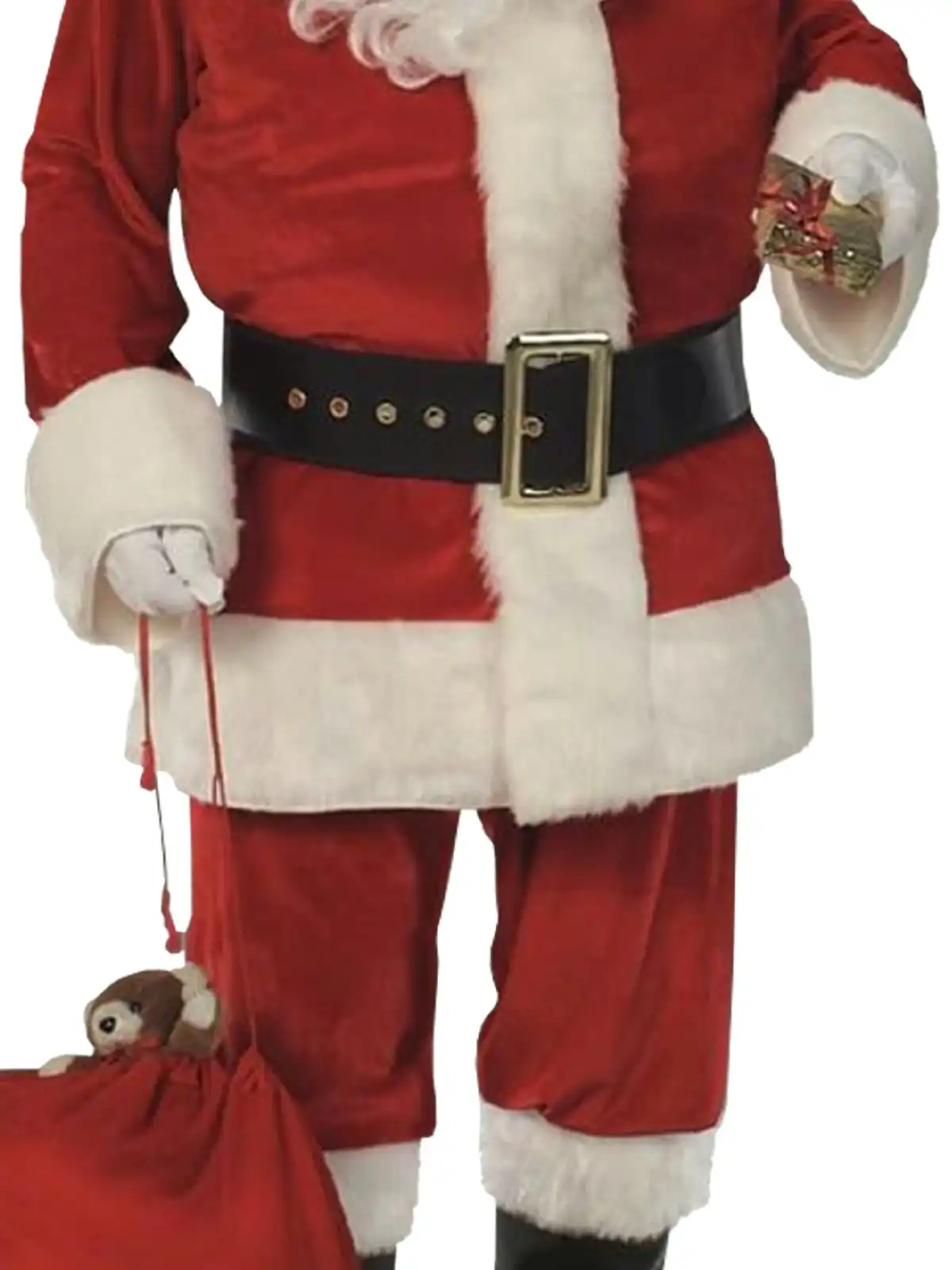 Rubies Santa Claus Suit Men's Velvet Christmas Holiday Costume Size Standard