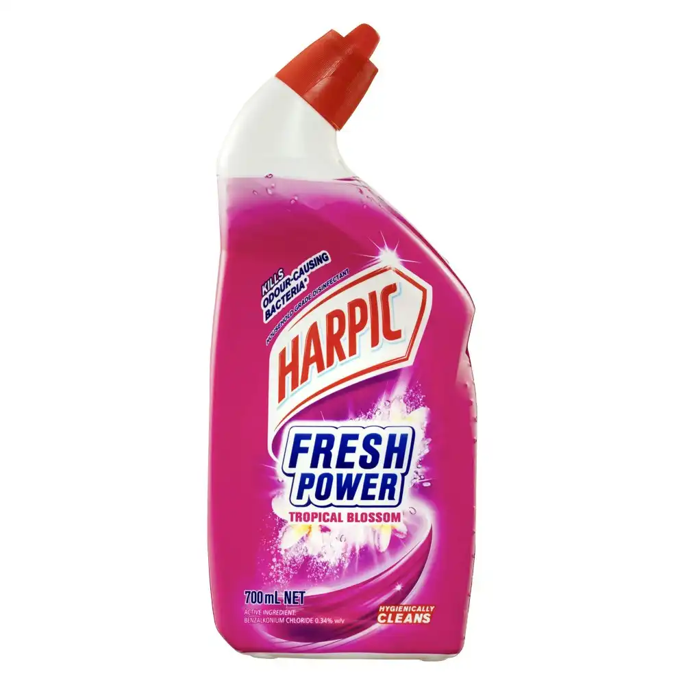 4PK Harpic Fresh Power Household Disinfectant Toilet Cleaner Tropical Blossom