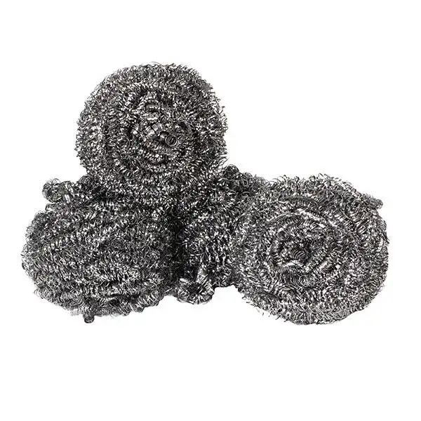5x 4pc Northfork Stainless Steel Rust Resistant Scourer Pads Cleaning Brush