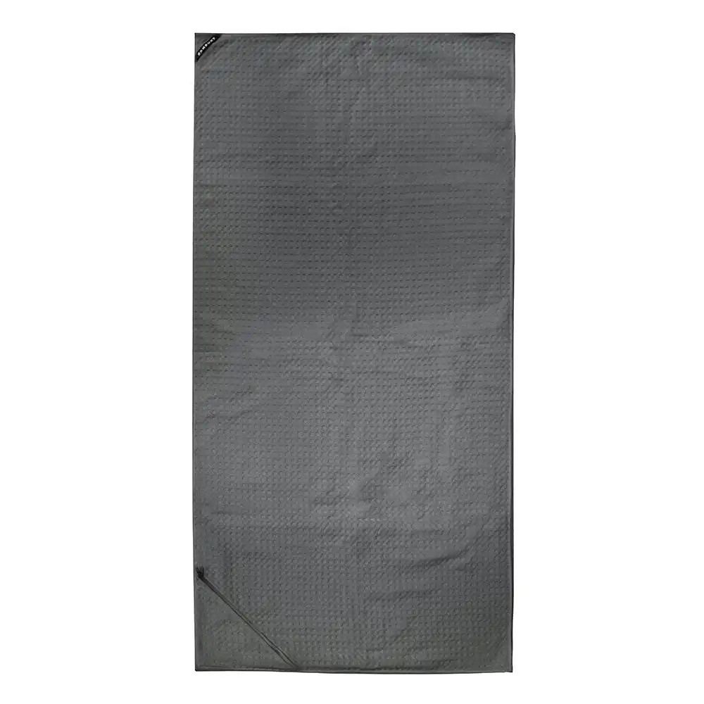 Bambury Matrix Workout Microfibre Gym Towel Large Charcoal 60 x 120cm Knitted