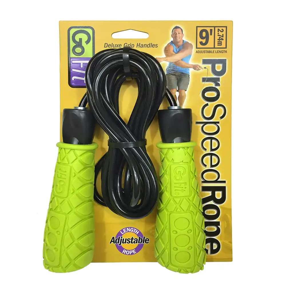 Gofit Pro Workout 9'/2.74m Active Fitness Gym Speed PVC Skip/Jumping Rope