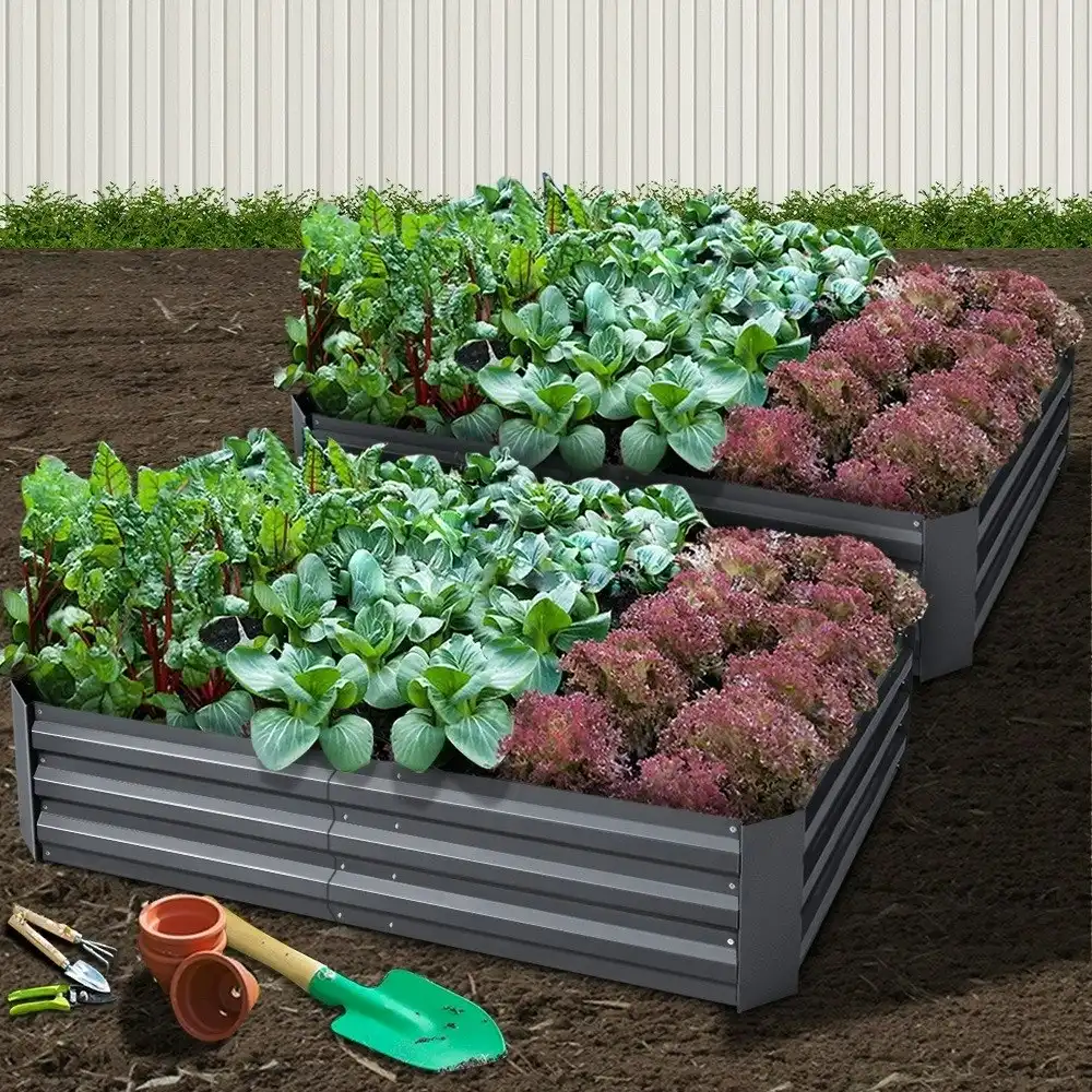 Greenfingers Garden Bed 150x90x30cm Raised Planter Box Vegetable 2PCS