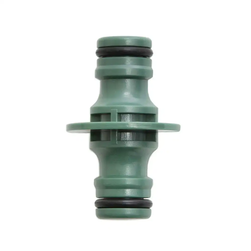 Hills Hose Coupling M To M Joiner Quick Connection Fitting Unit 12mm Green/Grey