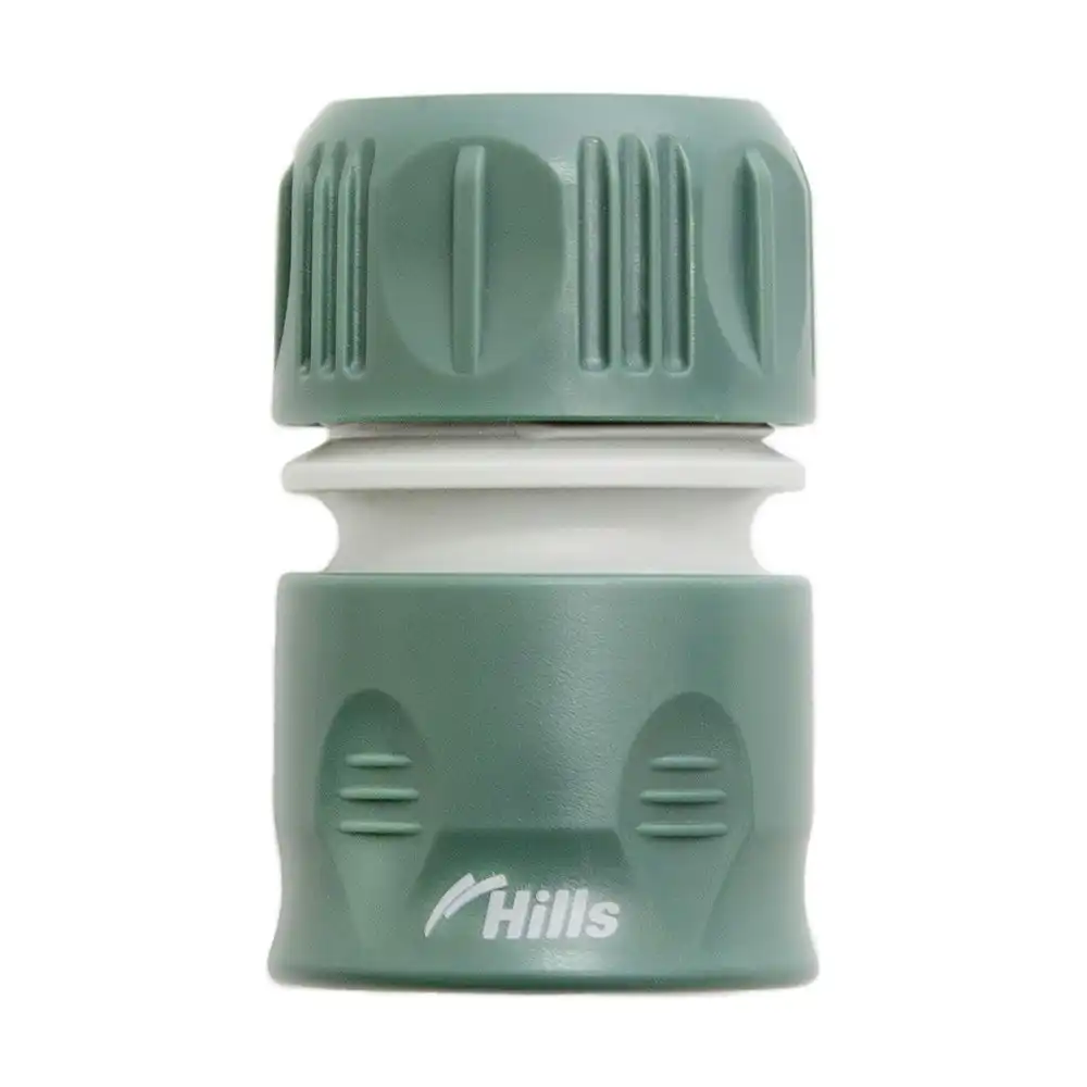 Hills Large Flow Quick Connection Fitting To Fit 18mm Hose UV Protected GRN/Grey