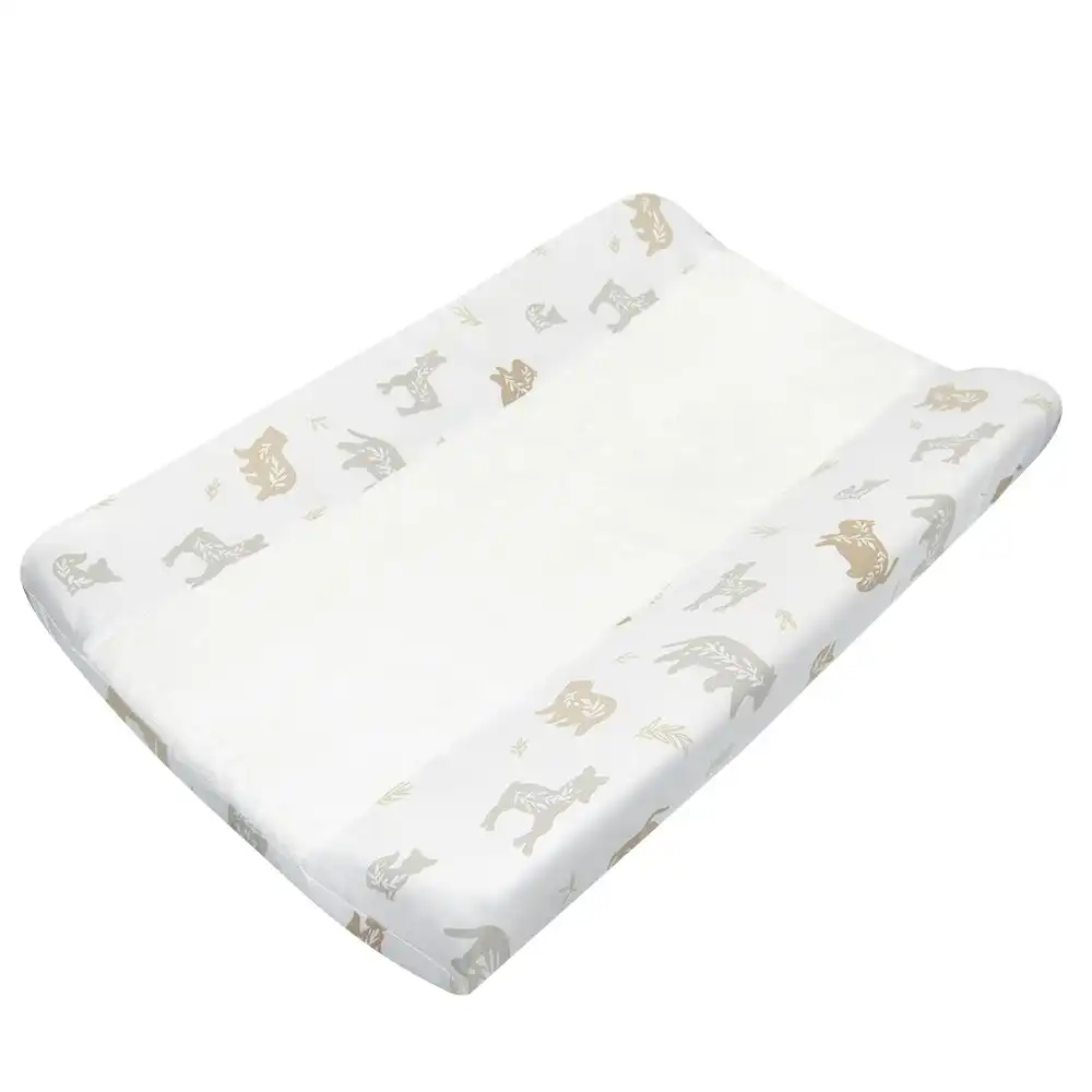 Lolli Living Cotton Nusery Nappy Towelling Change Pad Cover Bosco Bear 53x80cm