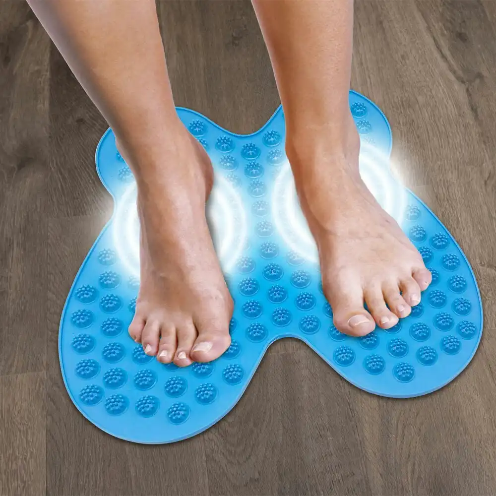 Loraine Reflexology Foot Accupuncture Stone Mat Pain Relief Relaxation