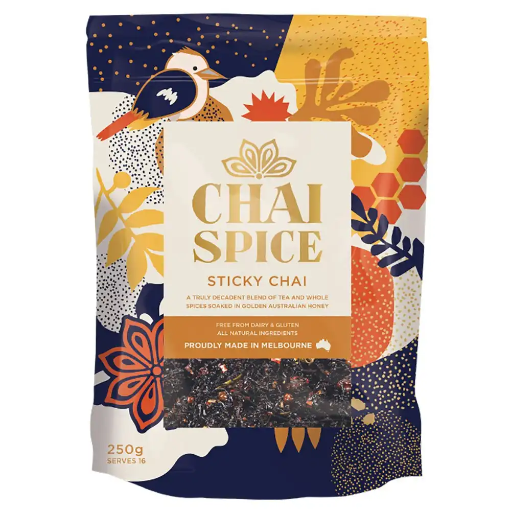 Chai Spice Sticky Chai Natural Honey Authentic Hot Drink Blend Tea Mix 250G