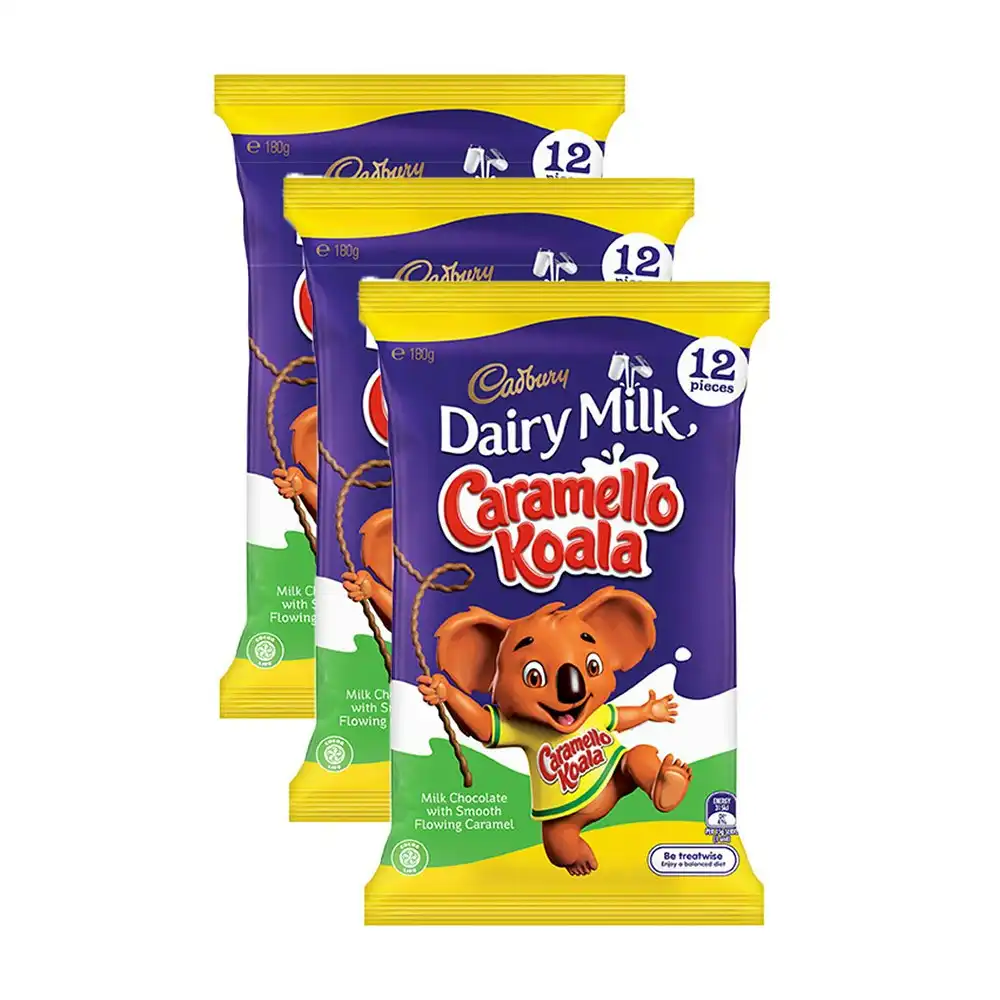 36pc Cadbury Dairy Milk 180g Chocolate Caramello Koala Sharepack Choco Sweets