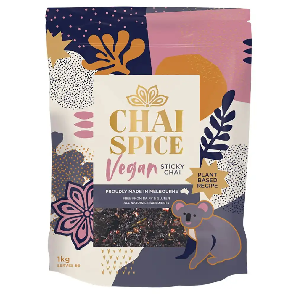 Chai Spice Vegan Friendly Sticky Chai Natural Hot Drink Blend Tea Mix 1kg