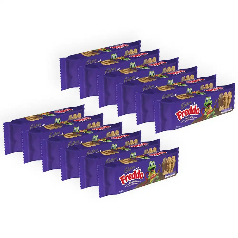 10pc Cadbury Freddo Biscuits Dipped in Milk Chocolate/Candy Snack Treat 167G