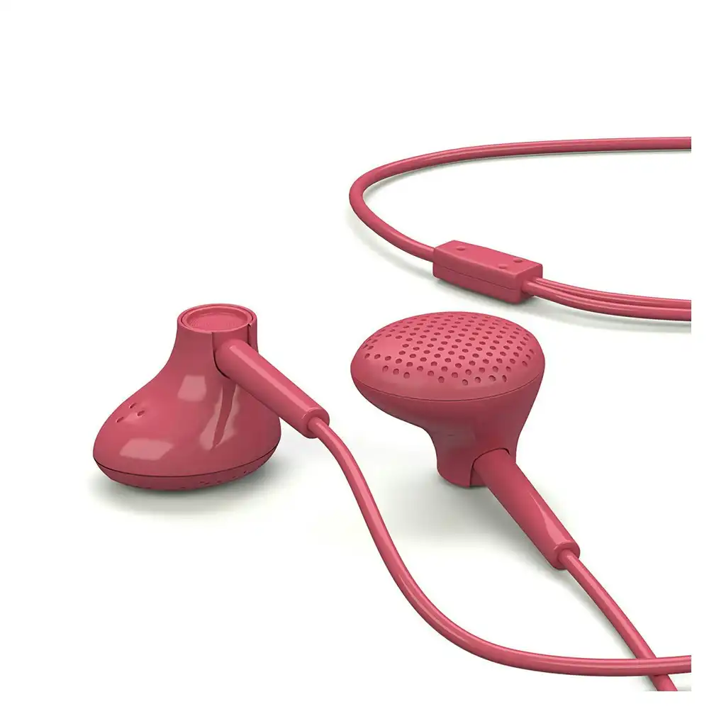Liquid Ears Everyday Earphones In-Ear Earbuds/Headphones w/ 3.5mm Audio Jack Red