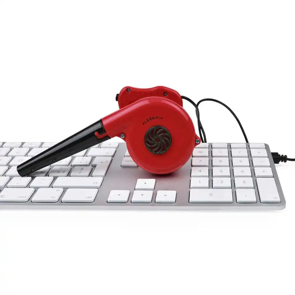 Legami Blow Away Mini USB PC/Laptop Office Desktop Dust Blower/Duster Red 16cm
