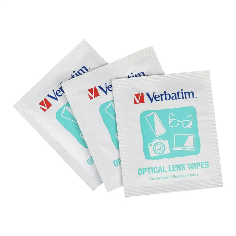 125pc Verbatim Cleaning Wipes Streak-Free For Optical Lens Eye Glass/Camera/VR