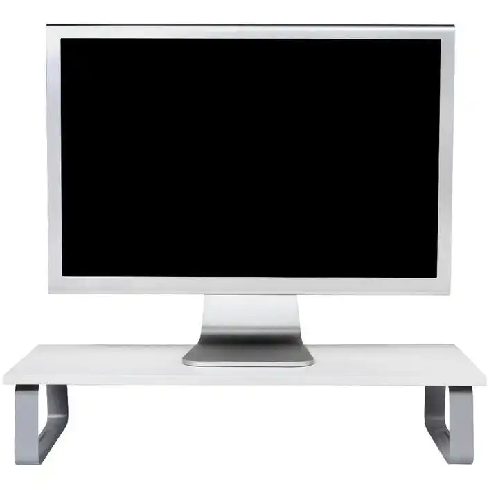 Kensington Desktop Riser Stand Holder Storage For 32" Computer Monitor White