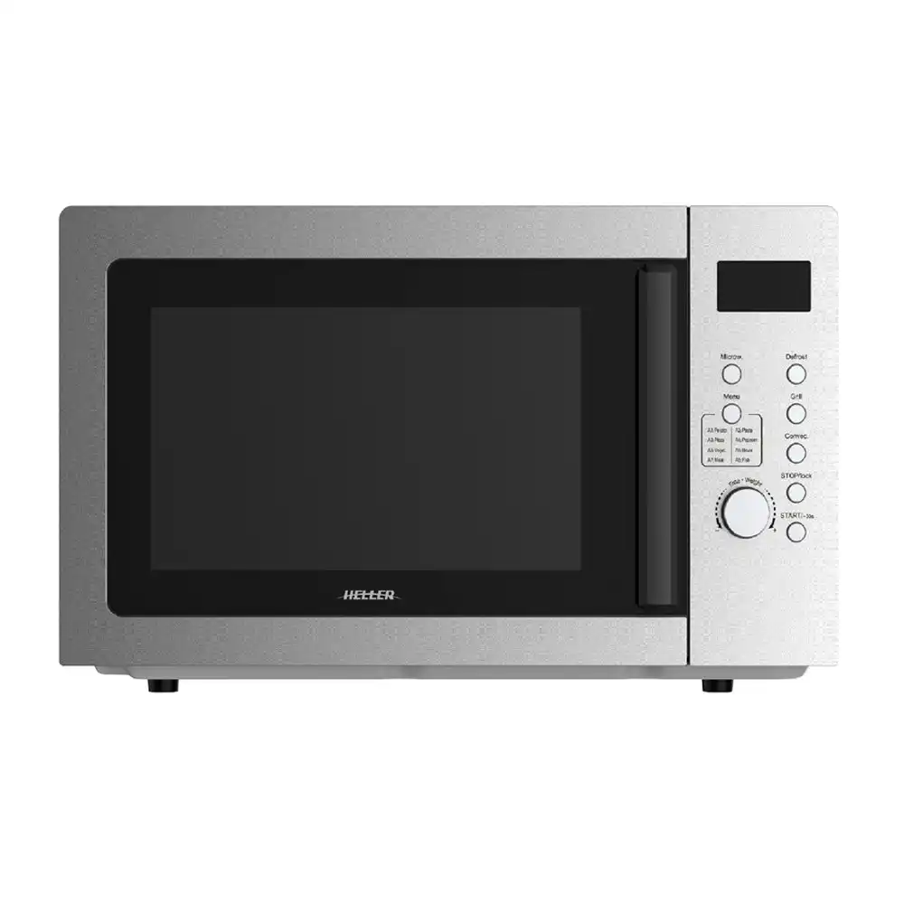 Heller Countertop 30L/950W Electric LED Microwave Oven w/ Grill Function Black