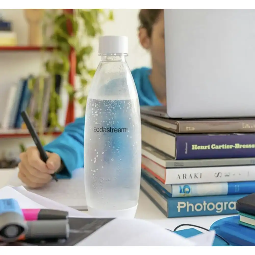 2pc 1L SodaStream Water Bottles Soda Maker Dishwasher Safe BPA Free Carbonating