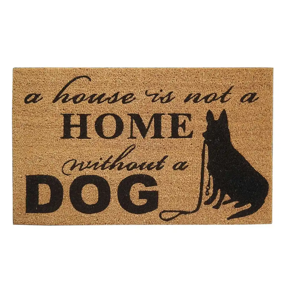 Solemate Latex-Backed Coir Home Dog 45x75cm Slimline Outdoor Stylish Doormat