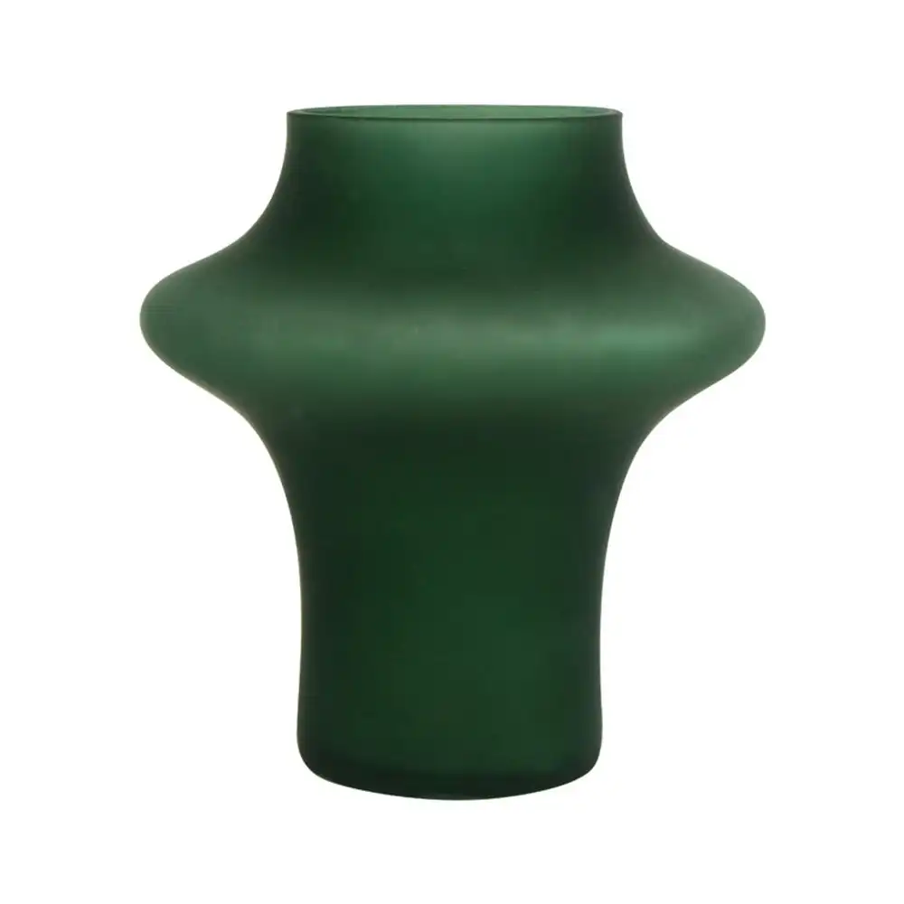 Maine & Crawford Bonita 20x18cm Gourd Glass Flower Vase Home Room Decor Emerald