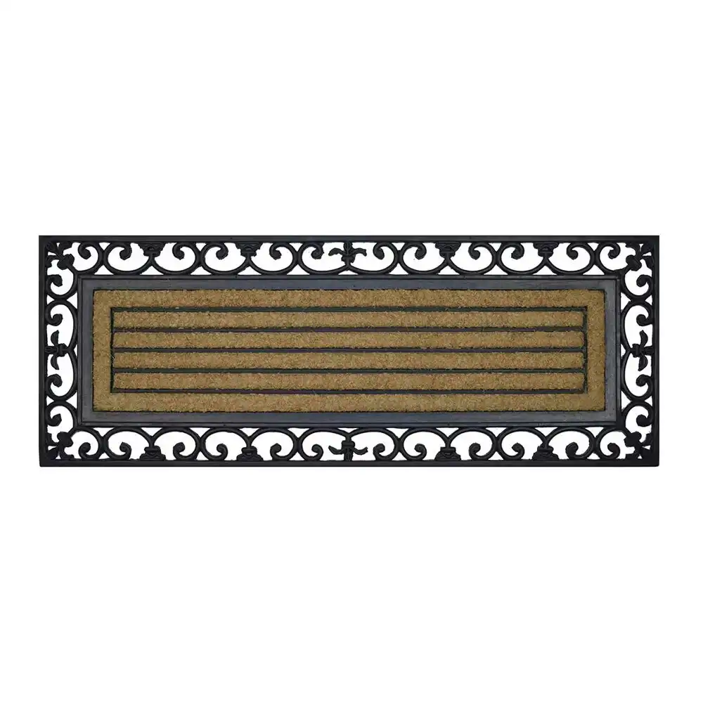 Solemate Rubber/C Ribbed Wide 45x120cm Stylish Outdoor Entrance Doormat