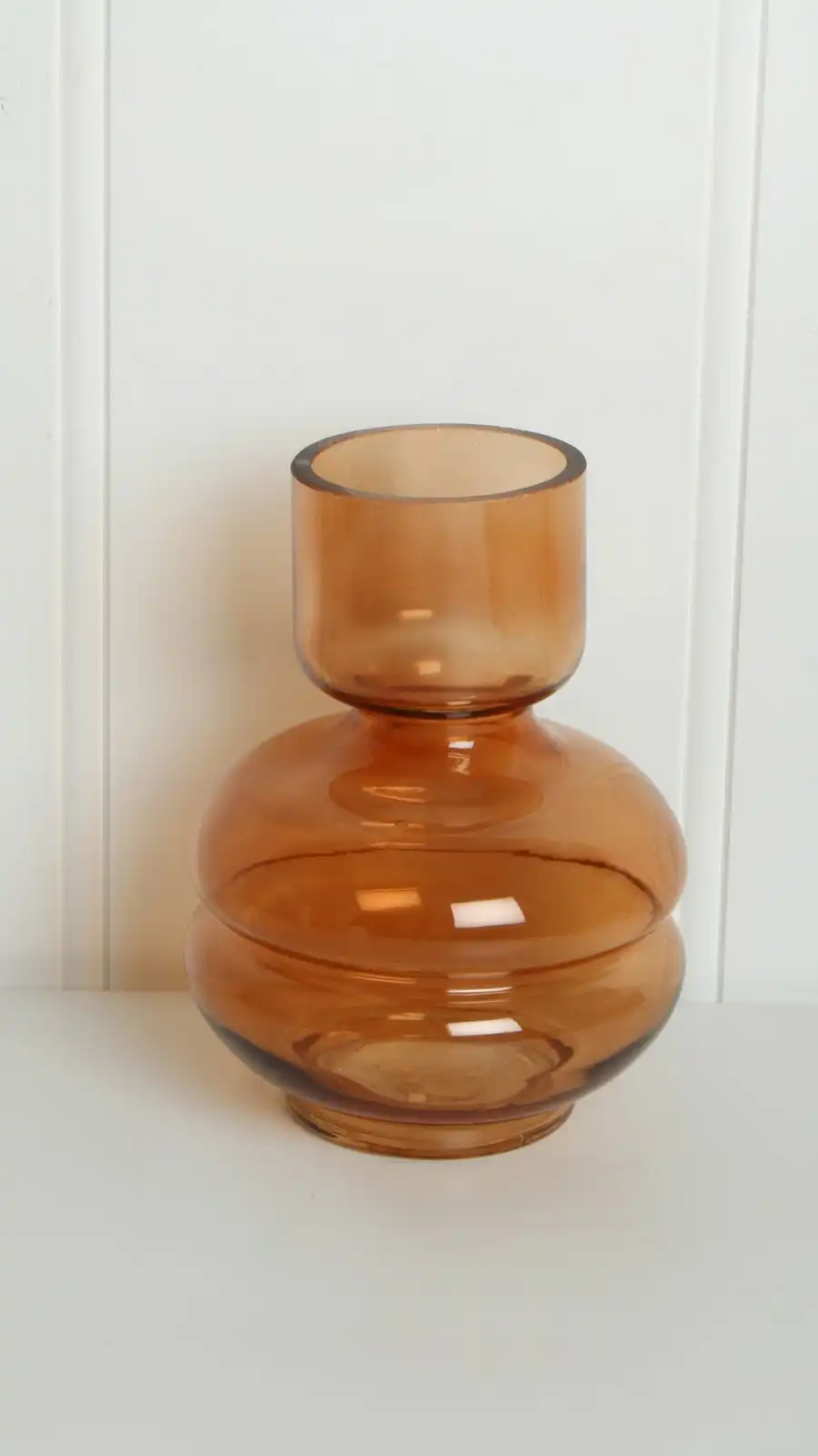 Maine & Crawford 16x12cm Bigul Glass Flower Vase w/ Rope Handle Home Display