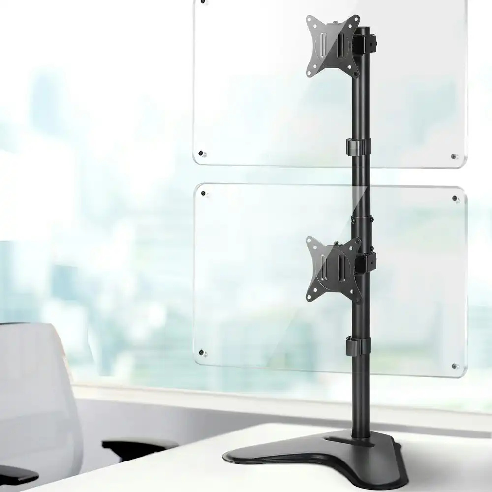 Artiss Monitor Arm Stand Dual Mount HD LED TV Bracket Holder Freestanding