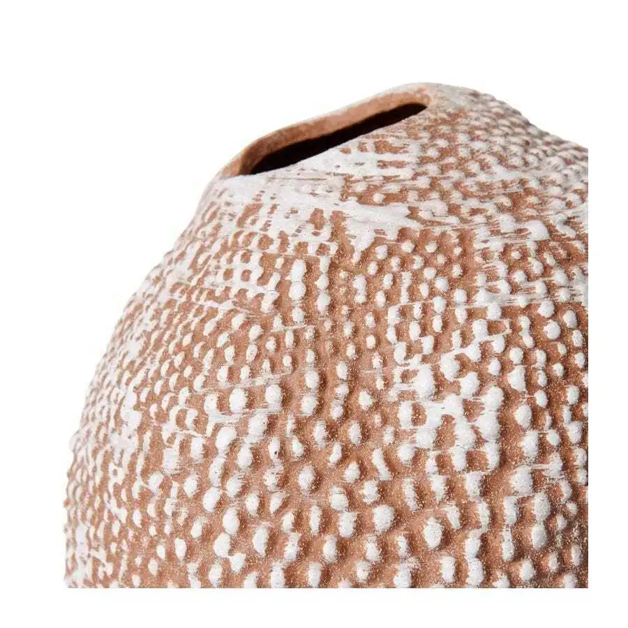 E Style Joelle 28cm Ceramic Plant/Flower Vase Tabletop Display Decor Brown