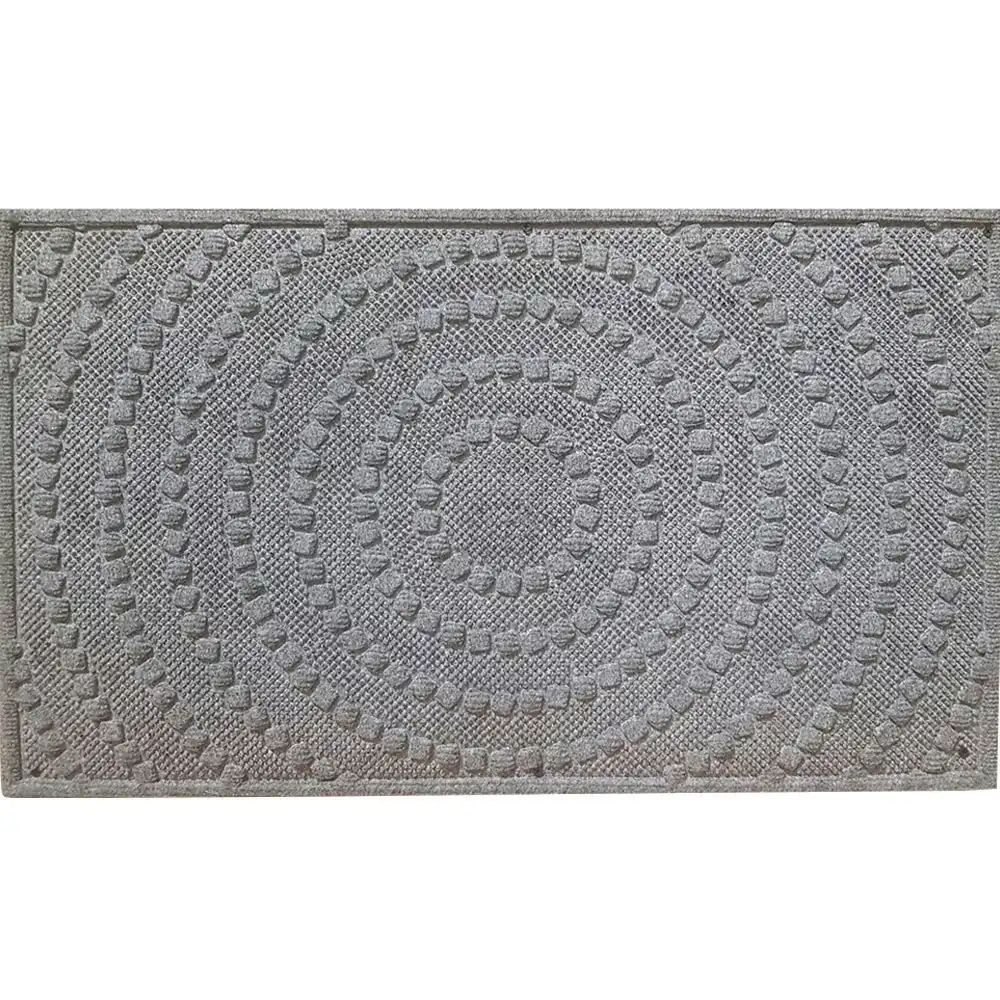 Solemate Marine Cpt Grey Circles 45x75cm Stylish Outdoor Entrance Doormat
