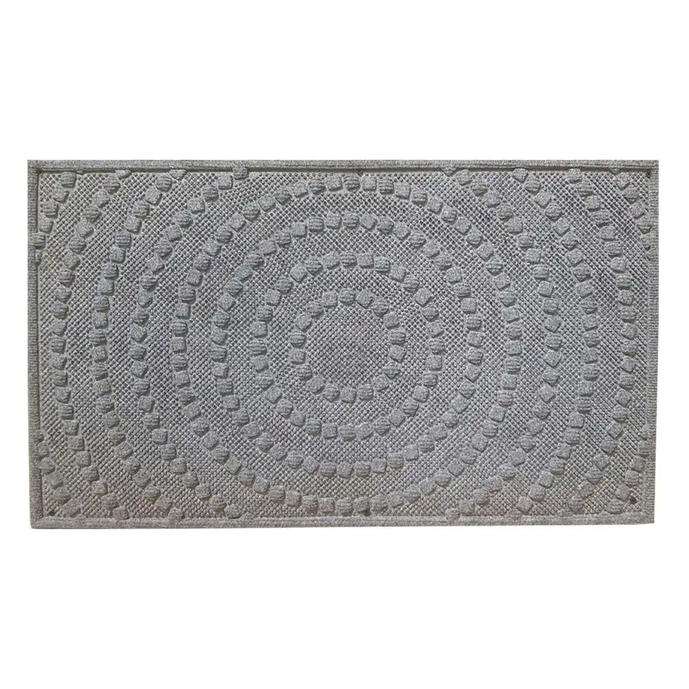 Solemate Marine Cpt Grey Circles 45x75cm Stylish Outdoor Entrance Doormat