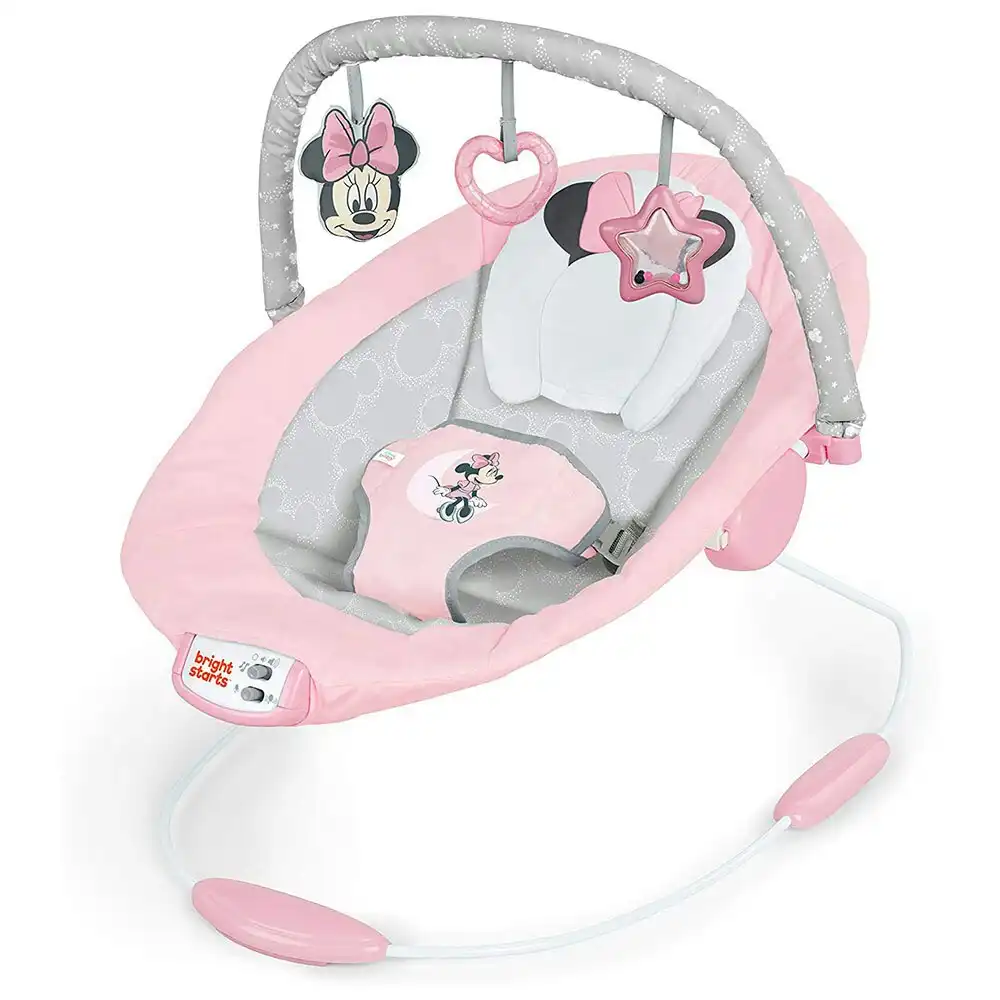 Bright Starts Minnie Mouse Rosy Skies Cradling Bouncer Baby/Infant/Girls 0m+