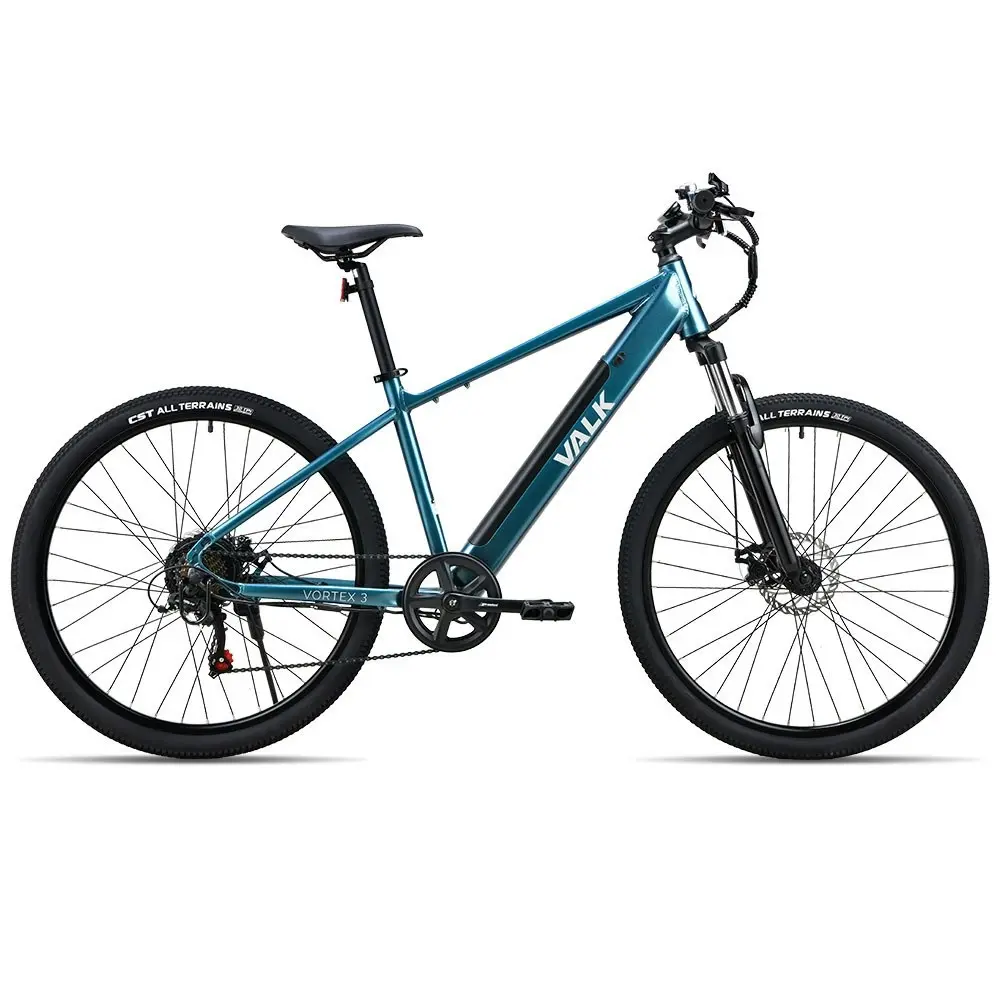 Valk Vortex Electric Bike, Medium Frame Mountain ebike, Metallic