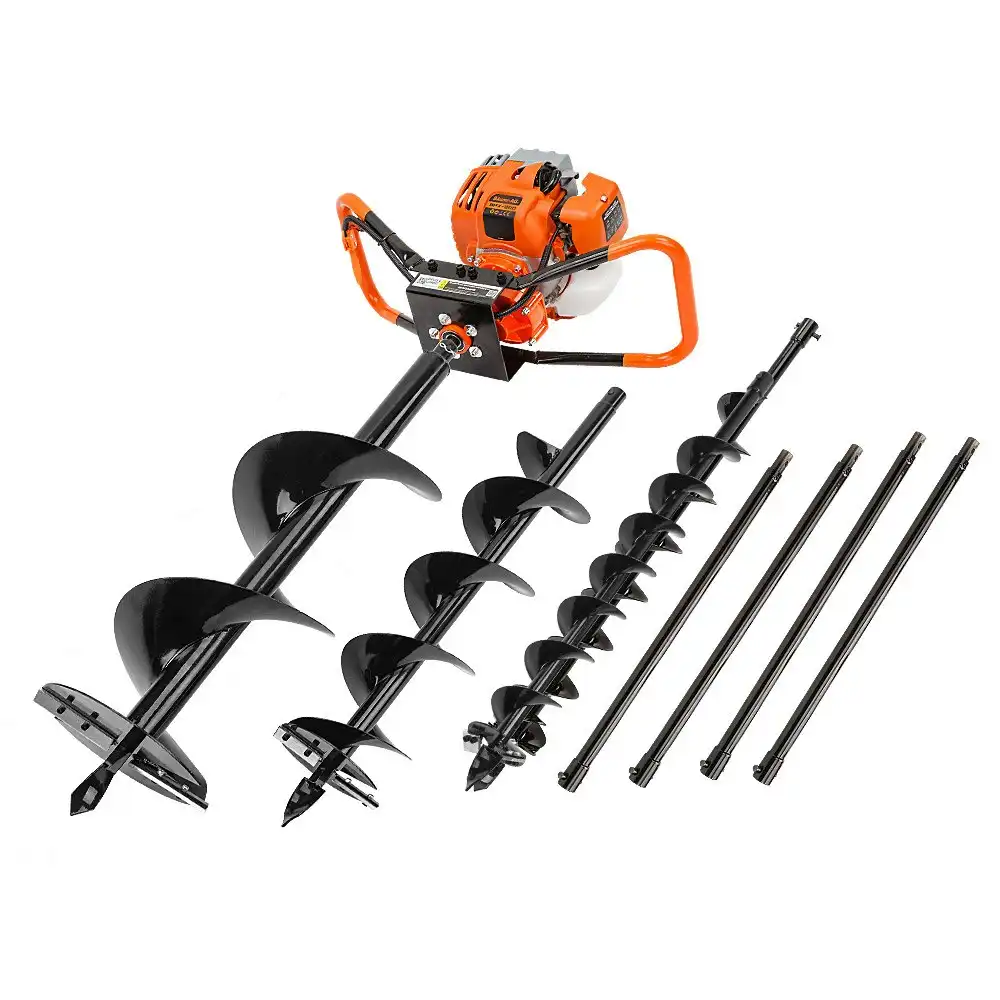 Baumr-AG Post Hole Digger 88CC Petrol Motor Drill Borer Posthole Earth Planter Fence Auger Drill