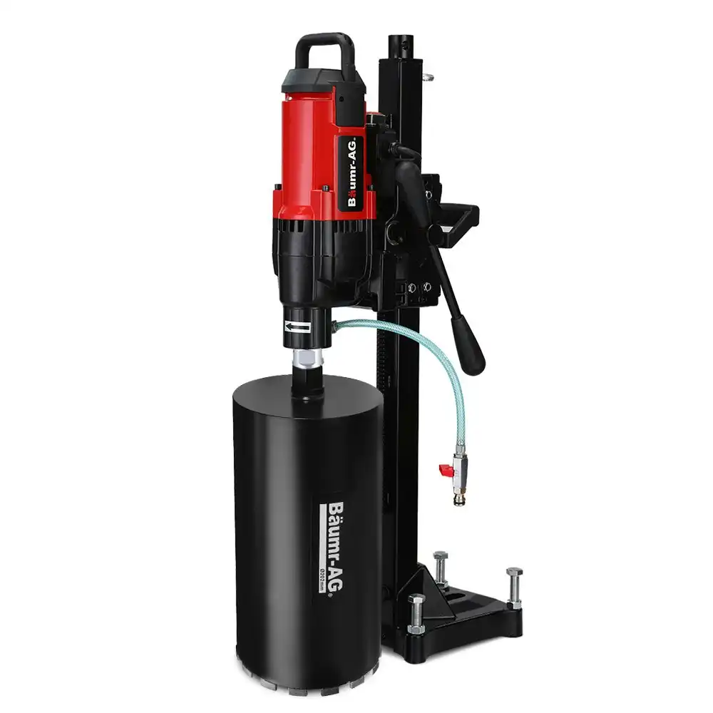 Baumr-AG 3200W 280mm Vertical Stand Core Drill & 202mm Drill Bit Combo, for Demolition Concrete Coring Hole Drilling