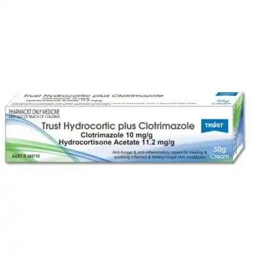 Trust Hydrocortic+Clotrimazole 1% 30g (Generic Of Hydrozole)