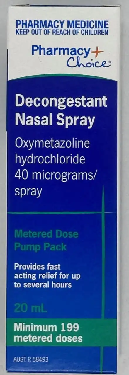 Pharmacy Choice Decongestant Nasal Spray Pump 20ml