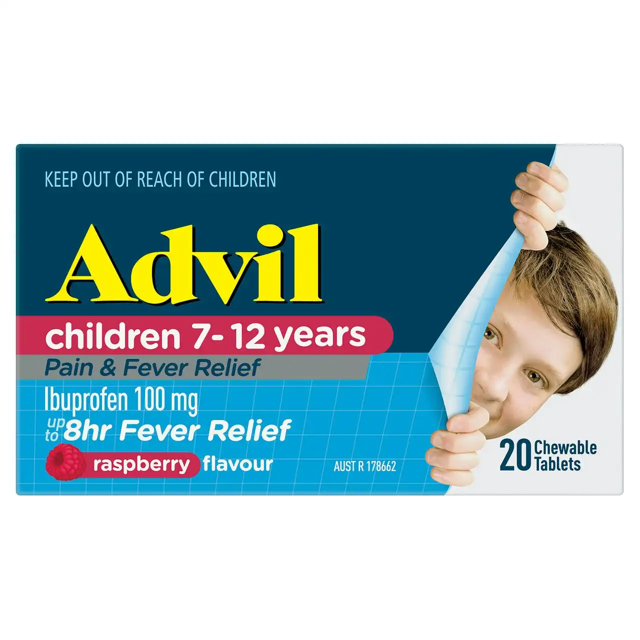 Advil Childrens 7-12 years 20 Chewable Tablets