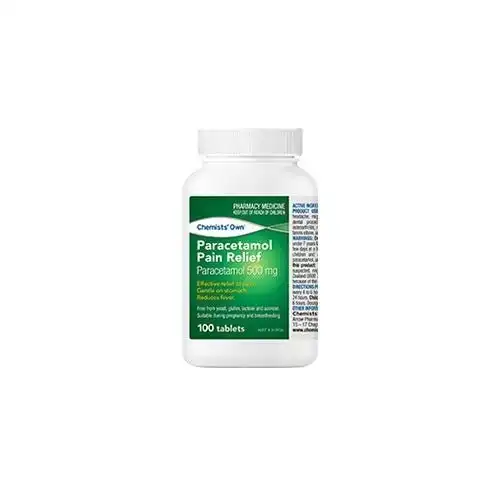 Chemists' Own Paracetamol Pain Relief 100 Tabs (Bottle) (Generic of PANADOL)