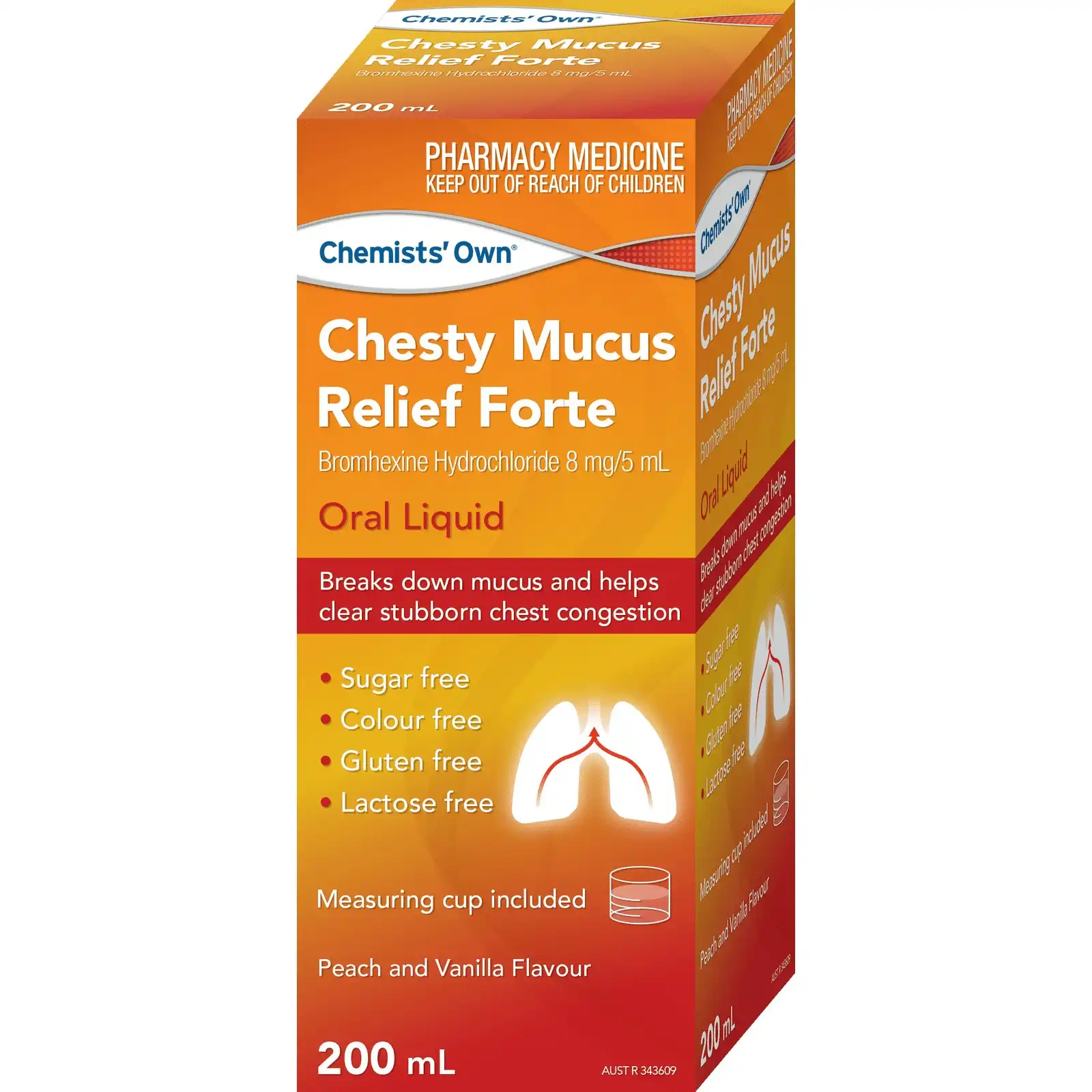 Chemists Own Chesty Mucus Relief Forte Bottle 200mL