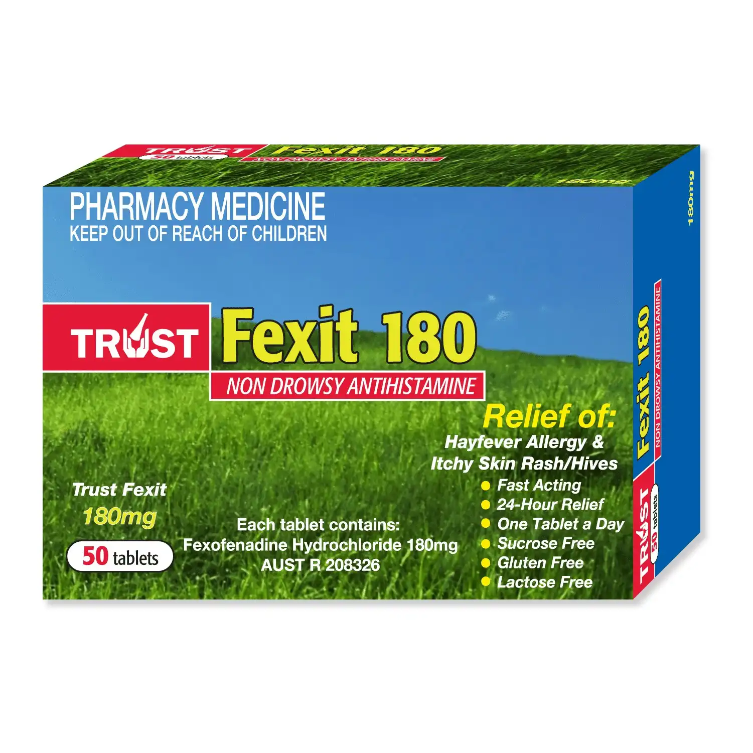 Trust Fexit 180mg 50 Tablets (Generic for Telfast)