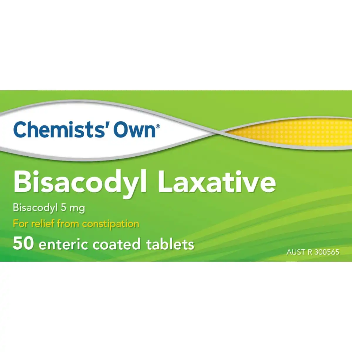 Chemists' Own Bisacodyl Laxative 50 Tablets (Generic of DULCOLAX)