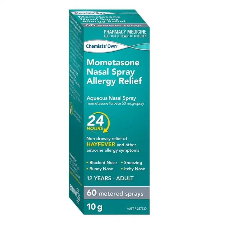 Chemists' Own Mometasone Nasal Spray Allergy Relief 60 Spray (Generic of NASONEX)