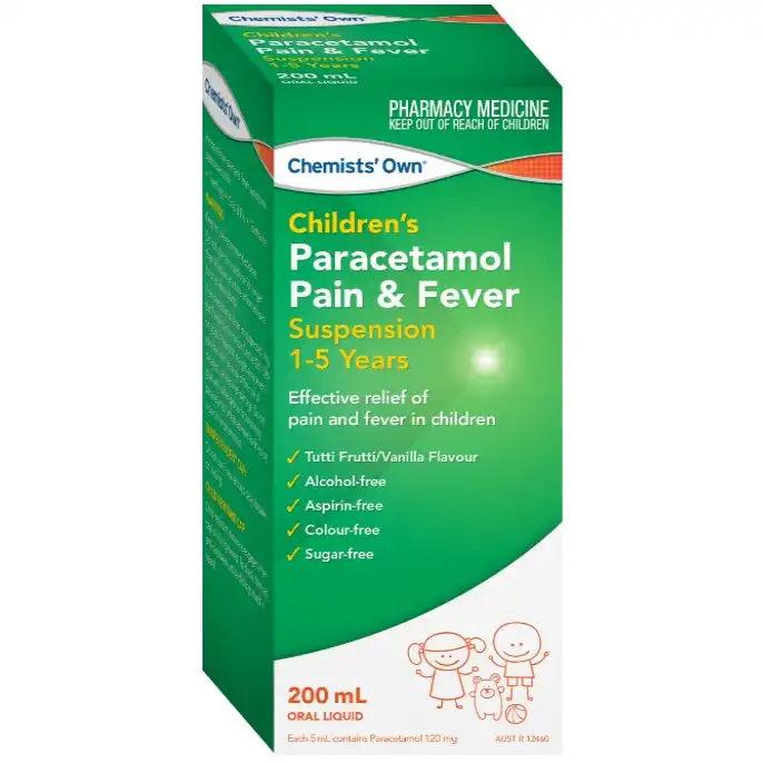 Chemists' Own Children's Paracetamol 1-5 Years 200ml (Generic of PANADOL)